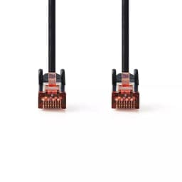 Cablu de retea Cat6 SFTP RJ45 tata - RJ45 tata 5m negru Nedis 2