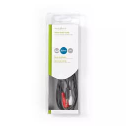 Cablu Audio Stereo Jack 3.5 mm tata - 2x RCA tata 1m Nedis 3