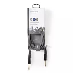 Cablu audio 3m Jack Mono 6.35 mm tata - Jack Mono 6.35 mm tata Nedis 3