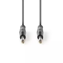 Cablu audio 3m Jack Mono 6.35 mm tata - Jack Mono 6.35 mm tata Nedis 2