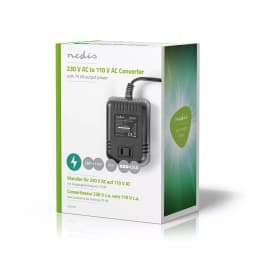 Convertor de tensiune 220V-110V 75W iesire USA Nedis 2