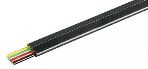 Cablu telefon plat 4 fire negru 100% Cupru Well