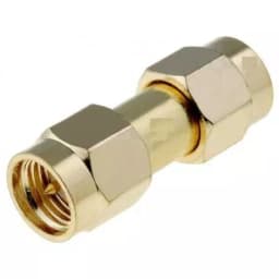 Adaptor SMA tata din ambele parti drept aurit 2