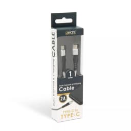 Cablu de date USC Type C - USB Type C alb 1m delight 3