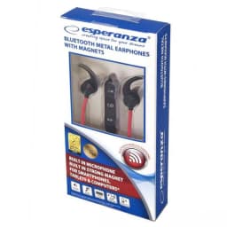 Casti Bluetooth cu magnet rosu ESPERANZA 2