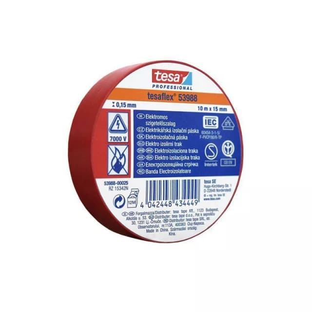 Banda 10m izolatoare TESAFLEX rosu