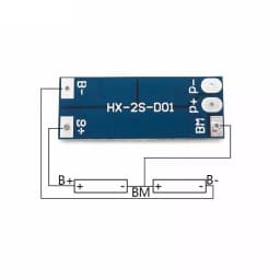Modul protectie incarcare 2x 18650 li-ion 8A BMS 2S 5