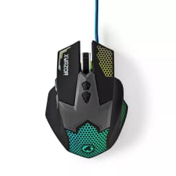 Mouse Gaming cu fir iluminat 2400DPI 7 butoane Nedis 1