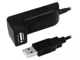 Cablu USB 2.0 A soclu mama - USB A mufa tata nichelat 1.5m negru LOGILINK 1