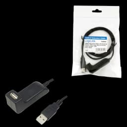 Cablu USB 2.0 A soclu mama - USB A mufa tata nichelat 1.5m negru LOGILINK 2