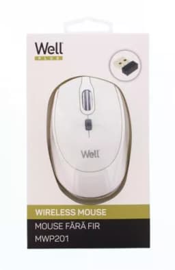 Mouse wireless Well MWP201 alb 3