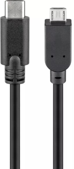 Cablu USB Type C 3.1 tata - USB2.0 micro B tata 1m Goobay 1