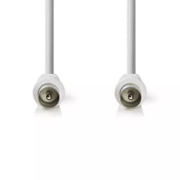 Cablu antena Coaxial 90dB tata-tata 2m alb Nedis 2