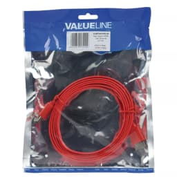 Cablu HDMI - HDMI Hign speed plat cu eternet 2m rosu VALUELINE 2