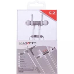 Casti cu fir in-ear 3.5 mm alb-gri Magneto Maxell 3