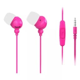Casca in ureche 3.5 mm roz cu microfon Plugz Maxell 1