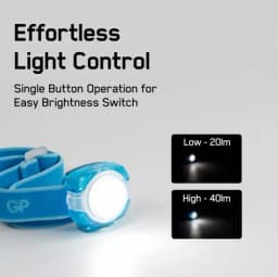Lanterna frontala LED GP CH31 albastru 40lm 2x CR2025 5