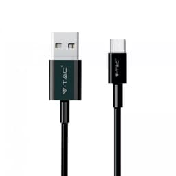 Cablu Type C 1m SILVER EDITON negru V-TAC 2