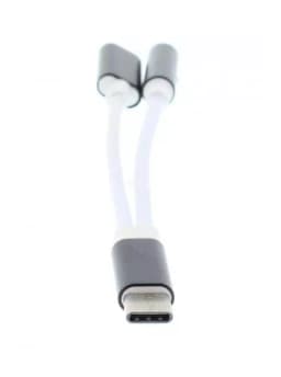 Adaptor USB Type C tata - jack 3.5 mm mama si USB Type C mama 13cm Well 2