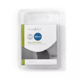 Splitter Jack audio 3.5 mm tata - 2x 3.5 mm mama negru Nedis 2