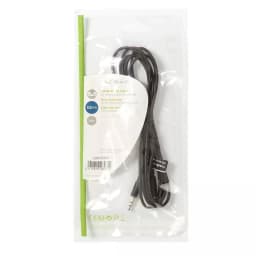 Cablu audio Jack Stereo 3.5 mm tata - 3.5 mm mama 2m negru Nedis 3