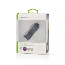 Incarcator auto 1x USB Type C 3.0 A negru Nedis 3