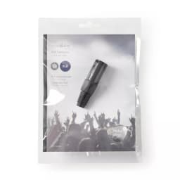 Conector XLR 3-Pin tata negru Nedis 3