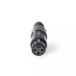 Conector XLR 3-Pin mama negru Nedis 2