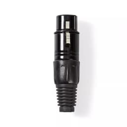 Conector XLR 3-Pin mama negru Nedis 1