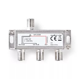 Spliter F Max. 10 dB Frecventa 5-2400MHz 2 Iesiri TAP Nedis 1