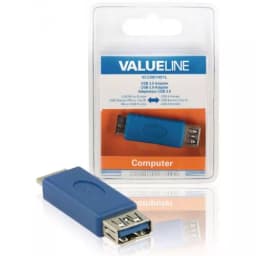 Adaptor USB 3.0 Micro USB B tata 3.0 - USB A mama 3.0 albastru VALUELINE 3