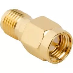 Adaptor SMA tata - SMA mama drept 50 Ohm teflon aurit AMPHENOL 132171 1