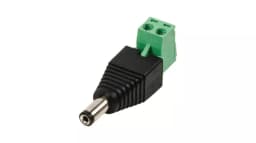 Mufa alimentare tata DC 2.1x5.5mm bloc terminal cu surub pt CCTV 1
