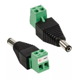 Mufa alimentare tata DC 2.1x5.5mm bloc terminal cu surub pt CCTV 2