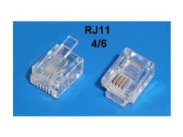 Mufa modulara telefon RJ11 4/6 (6P4C) pentru cablu plat 3