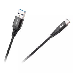 Cablu USB - USB Type C REBEL 100cm negru 1m 1