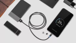 Cablu USB MAGNETIC 3in1 USB Type C LIGHTNING micro USB 1m negru REBEL 3