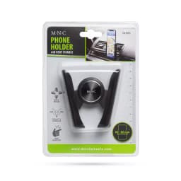 Suport de telefon cu fixare in grilajul de aerisire auto negru MNC 5