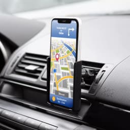 Suport de telefon cu fixare in grilajul de aerisire auto negru MNC 2