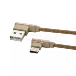 Cablu USB Type C 1m DIAMOND EDITION auriu V-TAC 2