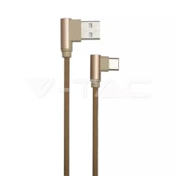 Cablu USB Type C 1m DIAMOND EDITION auriu V-TAC 3