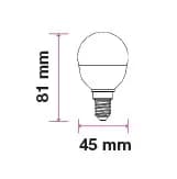 Bec LED G45 E27 5.5W 470lm 4000K alb neutru cip SAMSUNG V-TAC 2
