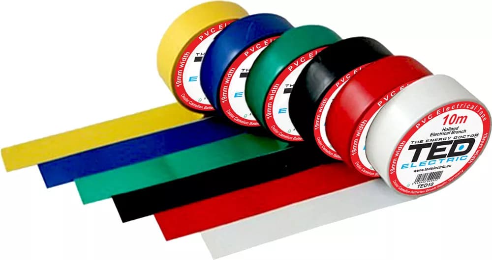 Banda electroizolatoare TED 19mm x 10metri gri