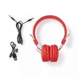 Casti multimedia bluetooth rosu NEDIS 1
