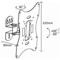Suport Goobay TV LCD LED 58-107cm 42 inch maxim 2