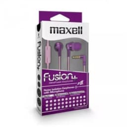 Casti in ureche roz cu mov FUSION Flower Maxell 2