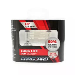 Set de 2 becuri Halogen H7 55W +50% intensitate 12V Carguard 4