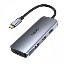 HUB USB Type C - 1x HDMI 3x USB 3.0 SD PD 100W Choetech M19 gri 1