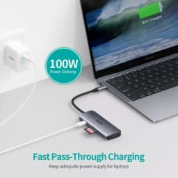 HUB USB Type C - 1x HDMI 3x USB 3.0 SD PD 100W Choetech M19 gri 4