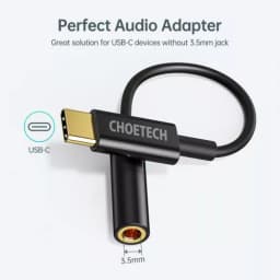 Cablu adaptor USB Type C - Jack 3.5 mm mama casti Choetech AUX003 2